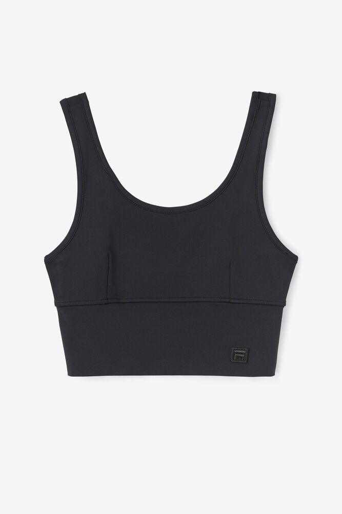 Fila Sports Bra Kora Top Womens Black - India LOR-130625